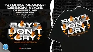 Tutorial buat desain kaos aesthetic di hp / cara desain kaos streetwear di aplikasi pixellab