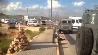 Scene of the Tapuach Junction Terror Attempt