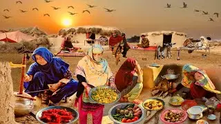 Very Unique Pakistani Desert Village Natural Life | Desert Women Daily Routine | Desert Village Life