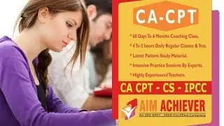 CA CPT Exam Coaching Center In Chandigarh