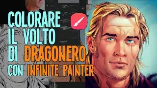 Colorare il volto di Dragonero con Infinite Painter