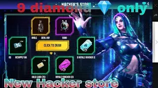 New event Hacker store😱 😱||First spin only 9 diamond|| Garena Free fire
