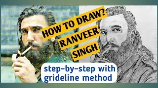 How To Draw Ranveer Singh as Hamza Ali Mazari |Dhurandhar Fame Ranveer Singh Face Drawing Easy Steps
