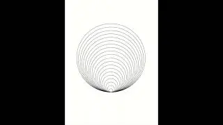 Simple Geometric illusion #artwithcad #shorts #geometricdesign