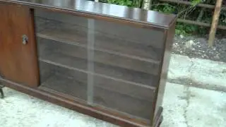 mahogany veneered bookcase