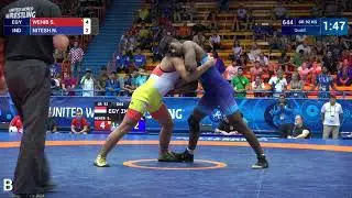 Qual. GR - 92 kg: S. WEHIB (EGY) v. N. NITESH (IND)