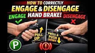 How to correctly engage & disengage hand brake.
