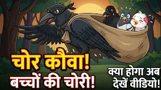 कालू कौवा पकड़ा गया | Kalu Kauwa pakda gaya | Hindi Moral Story