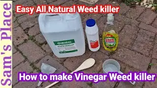 How to Homemade Weed killer! Easy Natural safe | DIY weed killer with Vinegar 