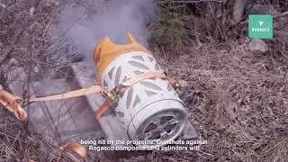 High Velocity Impact test - Ragasco composite LPG cylinders