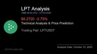 LPT (LPTUSDT) Technical Analysis - Price Prediction & Buy or Sell October 10, 2025
