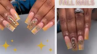 FALL NAILS | GEL POLISH OMBR&Eacute; | ENCAPSULATED NAIL SET