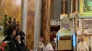 Ecumenical Patriarch Bartholomew joins Mass in Istanbul for anniversary of Pope Francis&rsquo; election