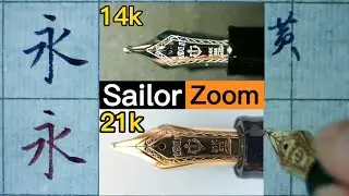 【鋼筆評測】寫樂標準14k &大型21k Zoom尖橫評＃“蛻盡鋒芒畢露，只留圓滑世故”＃PenmAndy黄