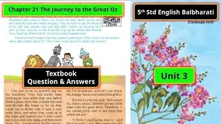 5th Std English Chapter 21-The Journey to the Great Oz Questions and Answers 