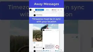How to setup Away Message on your Facebook page #shorts