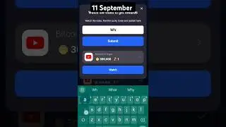 Tapcoins Bitcoin Origins Luck code 11 September 2024 #tapcoin #crypto