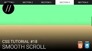 CSS Tutorial #18 &mdash; Smooth Scroll [UP/TO/DATE]