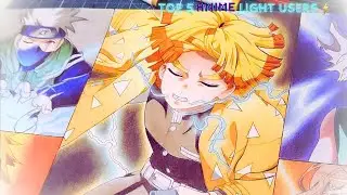 Drawing Top 5 Anime Lightning Users⚡️ | (Zenitsu ,Killua, Misaka, Kakashi, and Kaminari)