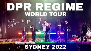 DPR Regime World Tour Sydney 2022 Concert Vlog | Speeches Stage Snippets🎤🎶 Dpr Ian Dpr Live 콘서트 브이로그
