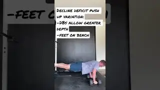 Decline Dumbbell Deficit Push-Up- A great accessory movement for chest day