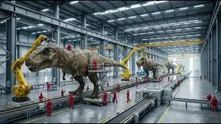 In the factory: Packaging tons of Tyrannosaurus rex into ready-to-eat boxes (The entire process)
