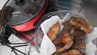peixe  frito na panela elétrica Mondial