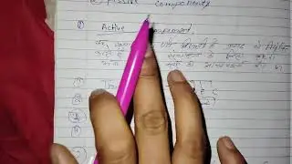 Active and passive component ki class basic component electronics 2nd sem ki class