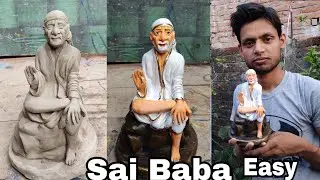 Sai baba idol making | How to make Sai baba murti | Sai baba murti making | Apna Multi Talent | clay