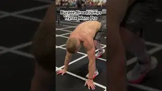 Burpee Broad Jumps Hyrox Mens Pro #hyrox #athlete #crossfitter #crossfit #fitnessmotivation #gym