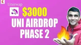 FREE AIRDROP of UNI token of Uniswap Exchange woth of $3500 Phase 2 - CRYPTOVEL