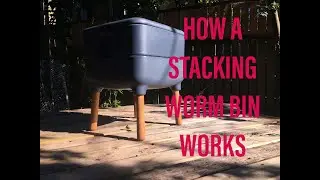 Simple and complete explanation of how a stacking worm composting bin works. Hot Frog Worm Composter
