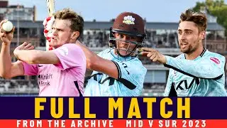 🤩 Will Jacks Stars & the Curran Bros on Fire With the Bat! 🔥 | FULL MATCH | Middlesex v Surrey 2023