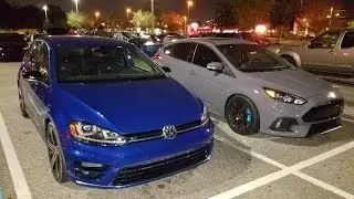 MK7 Golf R vs Focus RS