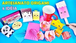 8 ARTESANATOS DE PAPEL que VOCÊ DEVERÁ TENTAR FAZER em Quarentena EM CASA - Truques de Origami