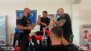 GREEK ARMWRESTLING TOURNAMENT 5-3-2023  Masters MEN LEFT OPEN