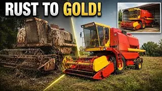 After 40 Years Abondened || Full restoration of 1974 Massey Ferguson Combine Harvester