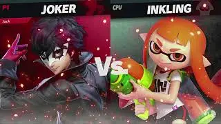 Super Smash Bros Ultimate Joker VS Inkling Girl