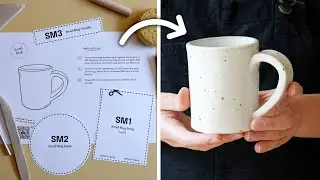 How to make your first clay mug (with templates!)