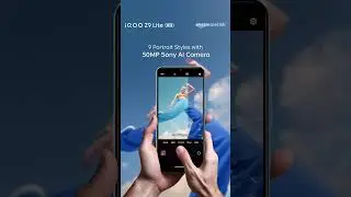 Capture your best angles with the 50 MP Sony AI Camera on the #iQOOZ9Lite 5G!
