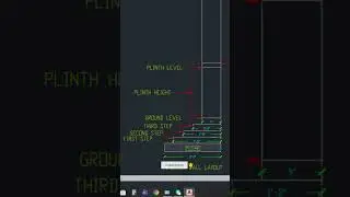 Footing Plan AutoCAD Tutorial | With Dimensions | #autocad #trending #shorts #foryou