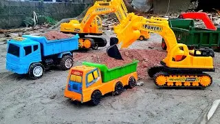 🔴Mixer Truck, Excavator, gadi toy car, Jcb gadi, truck, gadi wala, robot truck, Feb 2, 20269:00 PM