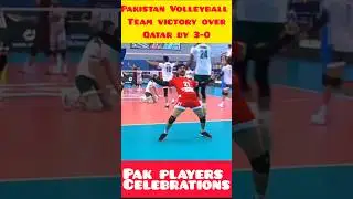 AVC Nations cup volleyball 2025, Pakistan beat Qatar qualify Final #qatarvolleyball #iran #shorts