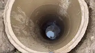 Углубление колодца машиной