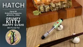 Opus 88 x Rickshaw Bagworks x @twenty_sides | Grumpy Kitty, Happy Sushi - Mini Pocket | HATCH