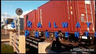 DFB 7322 with the Northern explorer at Reserve Road crossing, Longburn