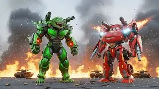 Epic Clash: McQueen Battles the Crocodile Mech in a Fight for Survival! ⚔️ | Mecha McQueen