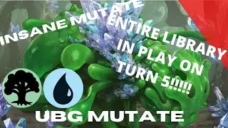 TURN 5 MUTATE DECK ENTIRE LIBRARY MUTATED | MY FAVORITE SOLITAIRE DECK | Magic The Gathering Arena