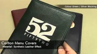 Carlton Menu Covers