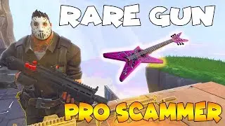 Rare Gun SCAM!!😉🙄 (Scammer Get Scammed) In Fortnite Save The World